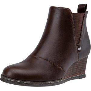 imageVepose Womens Chelsea Ankle Boots Wedge Heel Booties Casual Shoes for Women