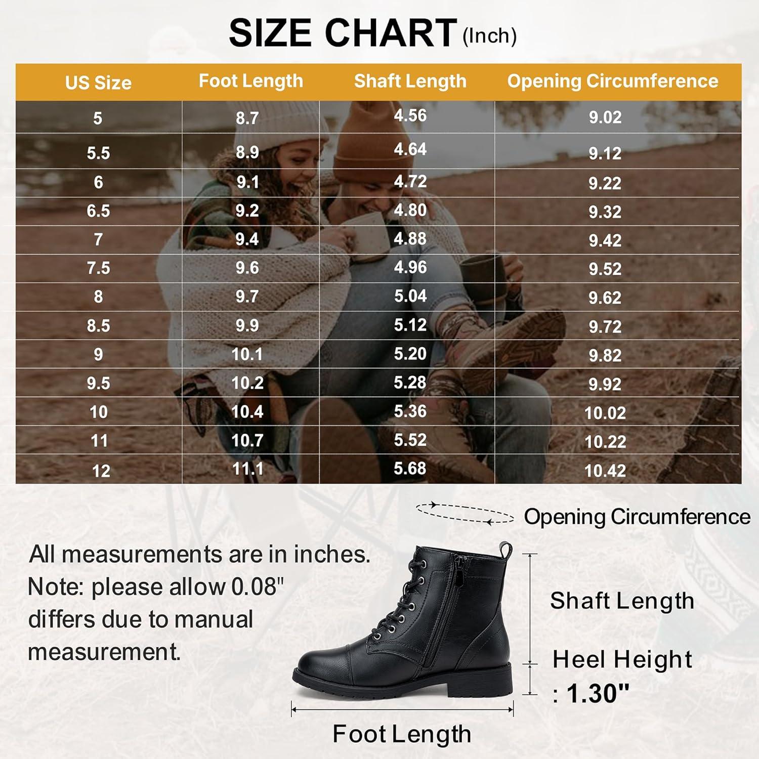 imageVepose Womens 910 Ankle Boots Lace up Flat Fashion Combat Booties Low HeelAnkle Booties910black