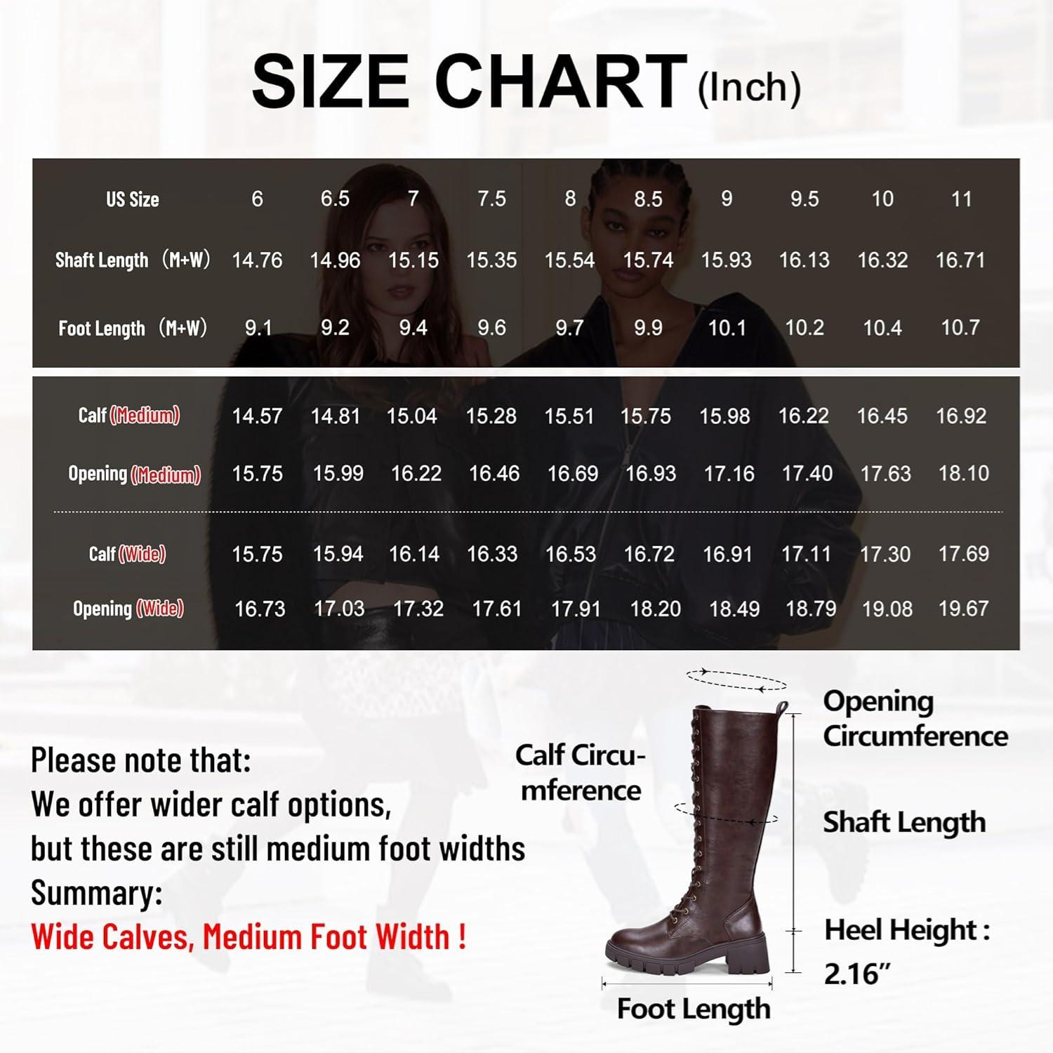 imageVepose Womens 953 Knee High Combat Boots Chunky Platform Heel Lace Up Gothic Punk Work Boots for Dresses and JeansWhisky