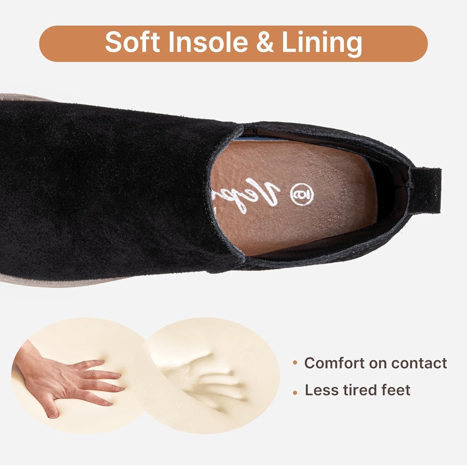 imageVepose Womens Short Ankle Boots Low Heel Western Cutout Perforated BootiesBlack Leather Cutout