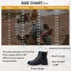 imageVepose Womens 910 Ankle Boots Lace up Flat Fashion Combat Booties Low HeelAnkle Booties910black