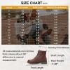imageVepose Womens 910 Ankle Boots Lace up Flat Fashion Combat Booties Low HeelAnkle Booties910cognac
