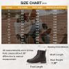 imageVepose Womens 910 Ankle Boots Lace up Flat Fashion Combat Booties Low HeelAnkle Booties910dark Brown