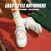 image:imageVepose Womens Casual Breathable Fashion Sneakers 8206 Trendy Lightweight Vintage Mesh Shoes Lace up TrainersWhite Grey
