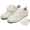 image:imageVepose Womens Fashion SneakersCasual Walking Square Toe 8203 Comfortable Vintage Breathable Woven Raffia ShoesBeige01