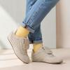 image:imageVepose Womens Fashion SneakersCasual Walking Square Toe 8203 Comfortable Vintage Breathable Woven Raffia ShoesBeige01