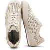 image:imageVepose Womens Casual Breathable Fashion Sneakers 8206 Trendy Lightweight Vintage Mesh Shoes Lace up TrainersBeige