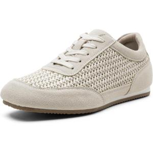 image:imageVepose Womens Casual Breathable Fashion Sneakers 8206 Trendy Lightweight Vintage Mesh Shoes Lace up TrainersBeige01