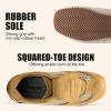 image:imageVepose Womens Retro Square Toe GAT Sneakers Suede Trainers with Removable Flap Arch Support Walking Shoes for Office Travel 8203Brown