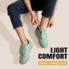 image:imageVepose Womens Retro Square Toe GAT Sneakers Suede Trainers with Removable Flap Arch Support Walking Shoes for Office Travel 8203Green