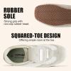 image:imageVepose Womens Retro Square Toe GAT Sneakers Suede Trainers with Removable Flap Arch Support Walking Shoes for Office Travel 8203White Grey