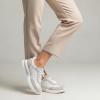 image:imageVepose Womens Fashion Sneakers 2026 Comfortable Lightweight Braided Casual Footwear with Arch Support 8216 Lace up Tennis Walking Shoes for Daily WearWhite Grey8216sneakers01