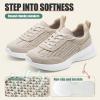 image:imageVepose Womens Fashion Sneakers 2026 Comfortable Lightweight Braided Casual Footwear with Arch Support 8216 Lace up Tennis Walking Shoes for Daily WearBeige8216sneakers