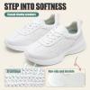 image:imageVepose Womens Fashion Sneakers 2026 Comfortable Lightweight Braided Casual Footwear with Arch Support 8216 Lace up Tennis Walking Shoes for Daily WearWhite8216sneakers
