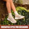 image:imageVepose Womens Fashion Sneakers 2026 Comfortable Lightweight Braided Casual Footwear with Arch Support 8216 Lace up Tennis Walking Shoes for Daily WearBeige8216sneakers
