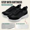 image:imageVepose Womens Fashion Sneakers 2026 Comfortable Lightweight Braided Casual Footwear with Arch Support 8216 Lace up Tennis Walking Shoes for Daily WearBlack8216sneakers