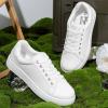 image:imageVepose Womens Walking Sneakers White Dressy Tennis Shoes with Arch Support Lace up Casual Low Top Fashion Travel ShoesAwhite8003
