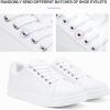 image:imageVepose Womens Walking Sneakers White Dressy Tennis Shoes with Arch Support Lace up Casual Low Top Fashion Travel ShoesWhite