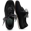 image:imageVepose Womens Satin amp Suede Gat Sneakers Retro Classic Ribbon Lace Trainers with Memory Foam Lightweight NonSlip Gum Sole Walking Shoes for Travel and AllDay Wear 8202Black