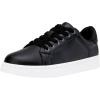image:imageVepose Womens Walking Sneakers White Dressy Tennis Shoes with Arch Support Lace up Casual Low Top Fashion Travel ShoesAblack8003