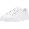 image:imageVepose Womens Walking Sneakers White Dressy Tennis Shoes with Arch Support Lace up Casual Low Top Fashion Travel ShoesBwhite8003 Leather