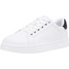 image:imageVepose Womens Walking Sneakers White Dressy Tennis Shoes with Arch Support Lace up Casual Low Top Fashion Travel ShoesWhite Black