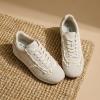 image:imageVepose Womens Casual Dressy Retro Gat Fashion Sneakers Square Toe Suede Woven Raffia Lace Walking Tennis Shoes Comfortable Cute Memory Foam Lightweight Everyday Travel 8205Beige Woven01