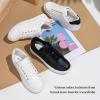 image:imageVepose Womens Casual Fashion Sneakers Memory Foam Cute Tennis Shoes Low Top Lace Up Comfortable Walking Footwear for Everyday Work Travel 8002A8002white Pink