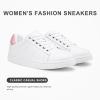 image:imageVepose Womens Casual Fashion Sneakers Memory Foam Cute Tennis Shoes Low Top Lace Up Comfortable Walking Footwear for Everyday Work Travel 8002A8002white Pink