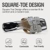 image:imageVepose Womens Low Chunky Heel 22 Inch Sandals Square Open Toe Dress 6109 Sandals Comfortable SlipOn Design with Rhinestones Sexy Evening Party ShoesSilver