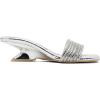 image:imageVepose Womens Low Chunky Heel 22 Inch Sandals Square Open Toe Dress 6109 Sandals Comfortable SlipOn Design with Rhinestones Sexy Evening Party ShoesSilver01