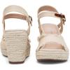 image:imageVepose Womens Wedge Sandals Peep Toe 33 Inch High Heel Platform Espadrilles Dressy Comfortable Summer Vacation Trendy Ankle Strap Buckle Shoes Work Wedding 880High Wedge880natural