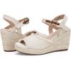 image:imageVepose Womens Wedge Sandals Peep Toe 33 Inch High Heel Platform Espadrilles Dressy Comfortable Summer Vacation Trendy Ankle Strap Buckle Shoes Work Wedding 880High Wedge880beige