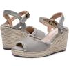 image:imageVepose Womens Wedge Sandals Peep Toe 33 Inch High Heel Platform Espadrilles Dressy Comfortable Summer Vacation Trendy Ankle Strap Buckle Shoes Work Wedding 880High Wedge880grey