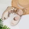 image:imageVepose Womens Wedge Sandals Peep Toe 33 Inch High Heel Platform Espadrilles Dressy Comfortable Summer Vacation Trendy Ankle Strap Buckle Shoes Work Wedding 880High Wedge880beige