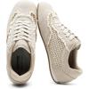 image:imageVepose Womens Casual Dressy Retro Gat Fashion Sneakers Square Toe Suede Woven Raffia Lace Walking Tennis Shoes Comfortable Cute Memory Foam Lightweight Everyday Travel 8205Beige Woven