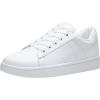 image:imageVepose Womens Casual Fashion Sneakers Memory Foam Cute Tennis Shoes Low Top Lace Up Comfortable Walking Footwear for Everyday Work Travel 8002A8002white