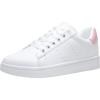 image:imageVepose Womens Casual Fashion Sneakers Memory Foam Cute Tennis Shoes Low Top Lace Up Comfortable Walking Footwear for Everyday Work Travel 8002A8002white Pink