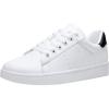 image:imageVepose Womens Casual Fashion Sneakers Memory Foam Cute Tennis Shoes Low Top Lace Up Comfortable Walking Footwear for Everyday Work Travel 8002A8002white Black