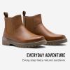 image:imageVEPOSE Womens Chelsea Boots 9519 Slip on Platform Chunky Heel Round Toe Ankle Boot with Elastic BandWhiskychelsea Boots9519