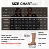 image:imageVepose Womens 953 Knee High Combat Boots Chunky Platform Heel Lace Up Gothic Punk Work Boots for Dresses and JeansApricot