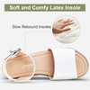 image:imageVepose Womens Platform Wedge Sandals Open Toe 23 Inch Espadrilles Dressy Comfortable Summer Vacation Trendy Ankle Strap Buckle Shoes Work Wedding 400AEspadrilles400awhite Pu