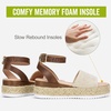 image:imageVepose Womens Platform Wedge Sandals Open Toe 23 Inch Espadrilles Dressy Comfortable Summer Vacation Trendy Ankle Strap Buckle Shoes Work Wedding 400AEspadrilles400anatural