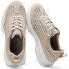 Beige Raffia Suede