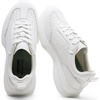 image:imageVepose Womens Lightweight Platform Sneakers Chunky Casual Tennis Shoes Memory Foam Non Slip Suede Raffia PU Lace Up Everyday Walking Travel Office 8216White Raffia Suede