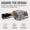 image:imageVepose Womens Rhinestone Heeled Sandals  Approx 2 Inch Low Chunky Heel Slip On 6109 Mules Square Open Toe Dressy Double Band Slides for Wedding Party Daily WearSilver