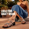 image:imageVepose Womens Sparkly Chunky Block Heels  Comfortable Square Toe Slip On Rhinestone Strappy 3 Inch Shoes for Wedding Prom Formal Dressy Casual Daily Wear 6122Black