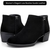 image:imageVepose Womens Suede Leather Ankle BootsBlack9002
