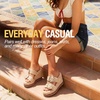 image:imageVepose Womens Woven Raffia Platform Wedge Sandals  Approx 4 Inch Espadrille Heels Square Open Toe Dressy Rhinestone Double Buckle Slipon Shoes for Casual Vacation Wedding 8802Nude