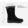 image:imageVepose Womens Winter Boots Mid Calf Warm Fuzzy Shoes960 Black Suede